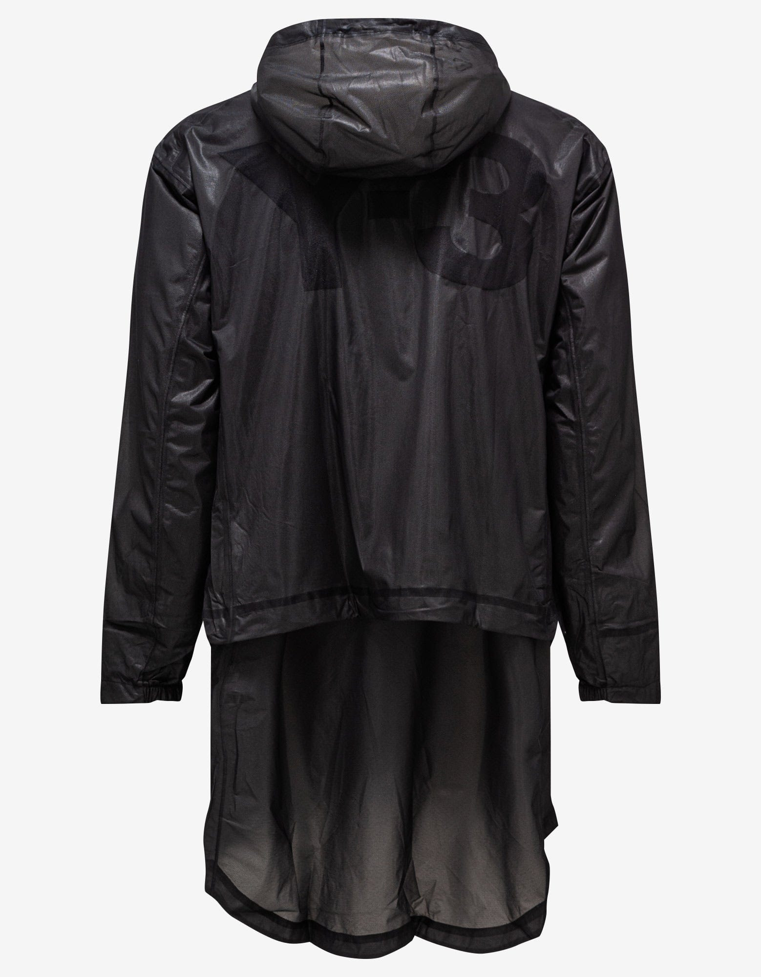 Y-3 Black Classic Sheer Nylon Parka - 2