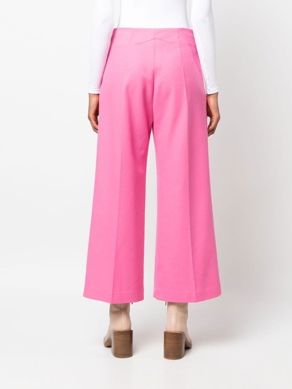 cropped flared trousers - 4