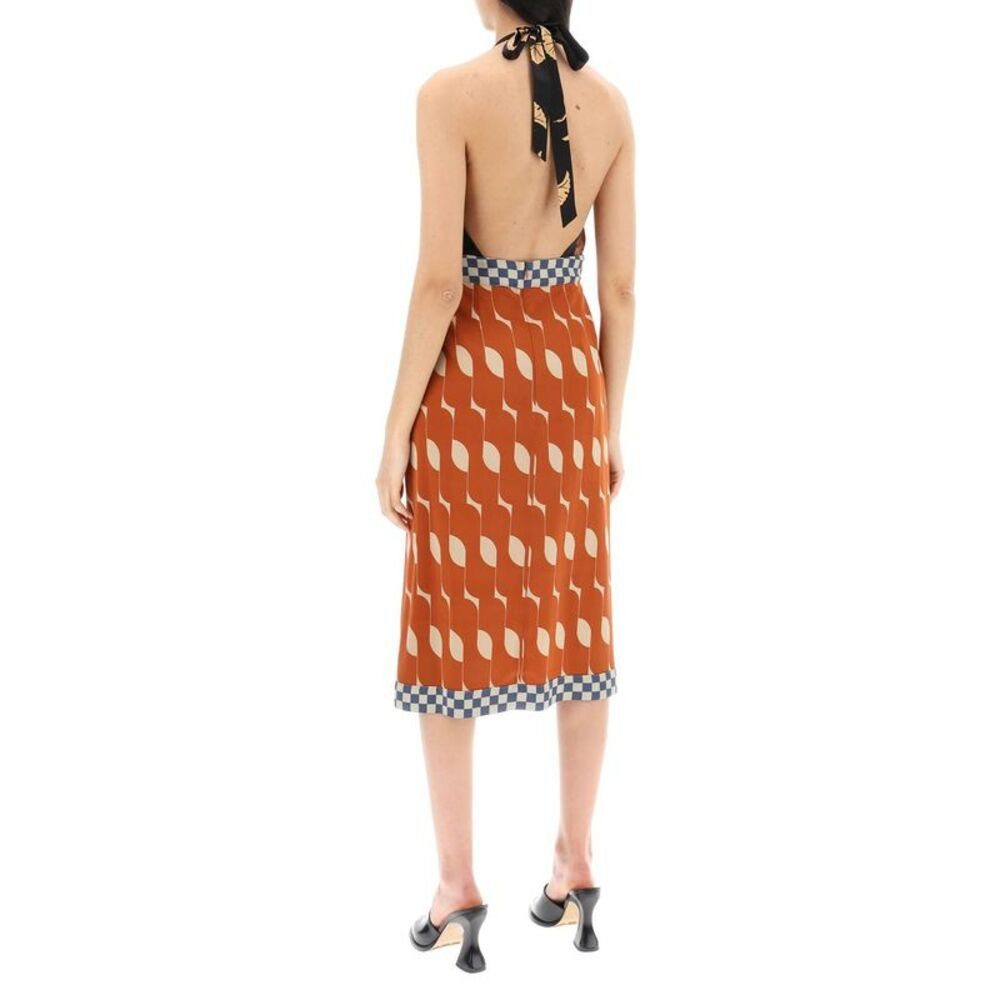 Dries Van Noten Women Dole Patchwork Dress With American Neckline - 3