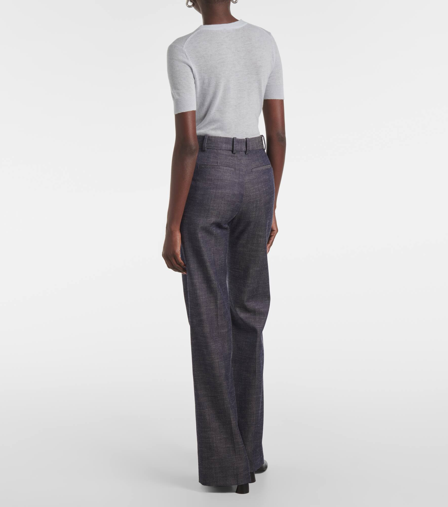 Morissey wool and cotton flared pants - 3