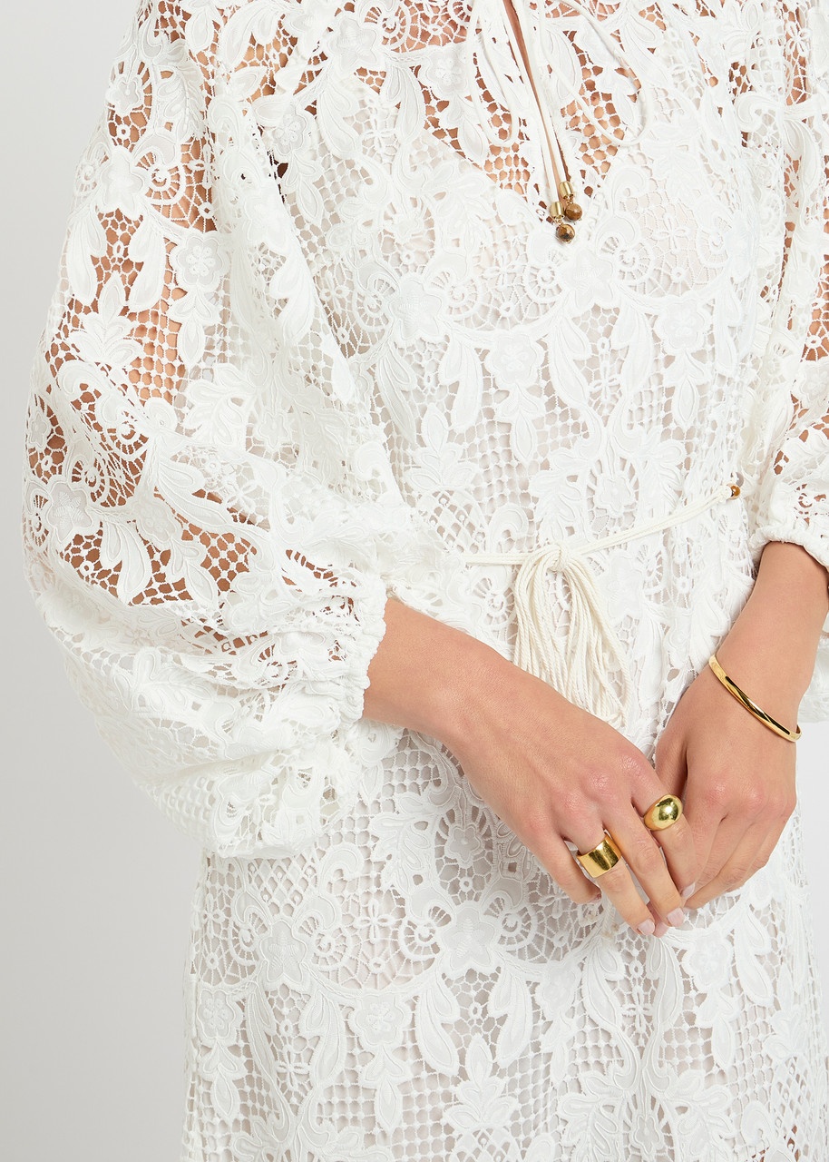 Zimmermann Coco Guipure-lace Midi Dress - 5