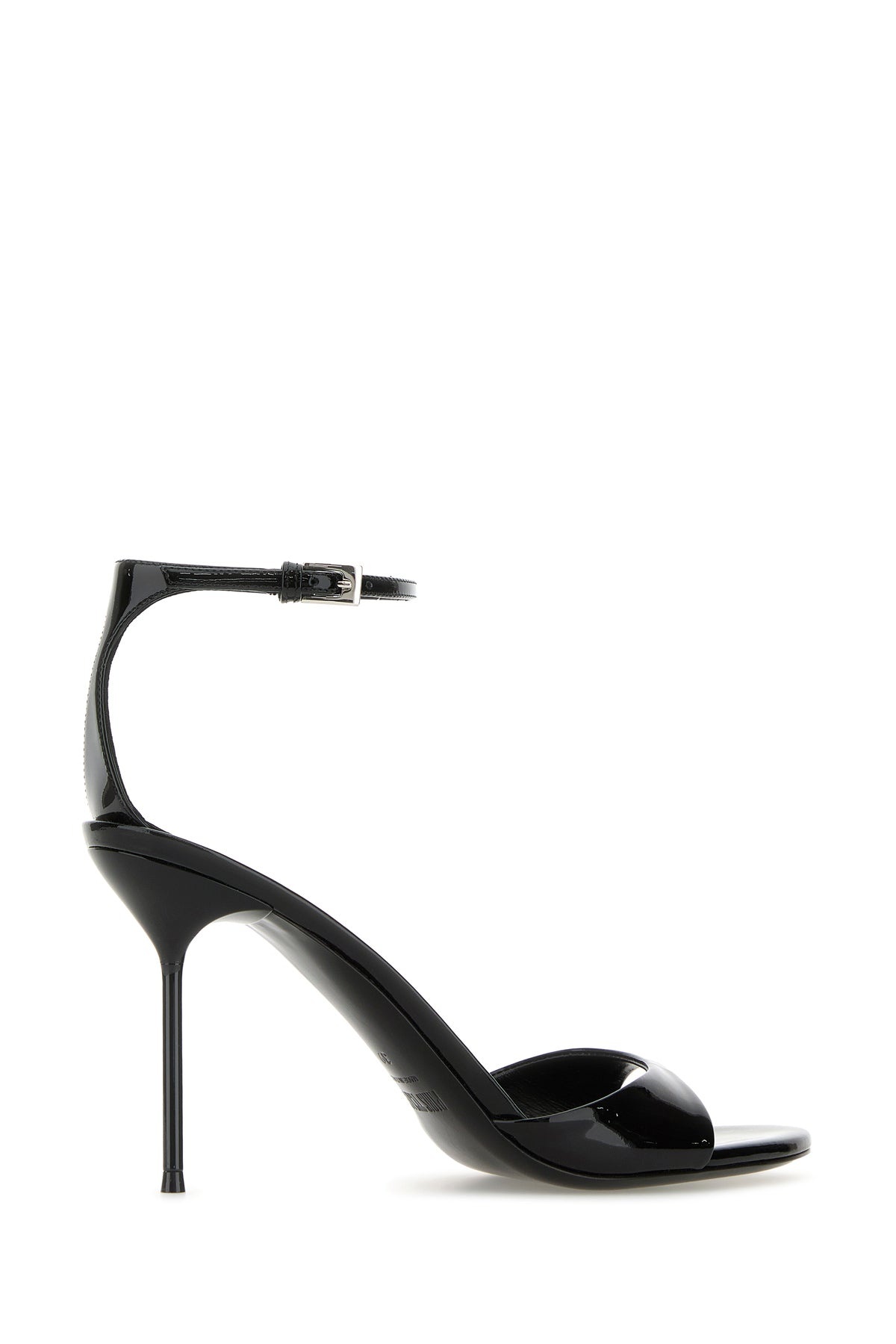 Black leather Lidia sandals - 3