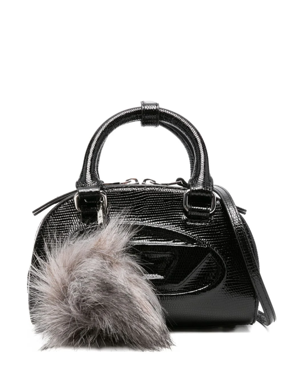 Dome logo-embossed satchel - 1