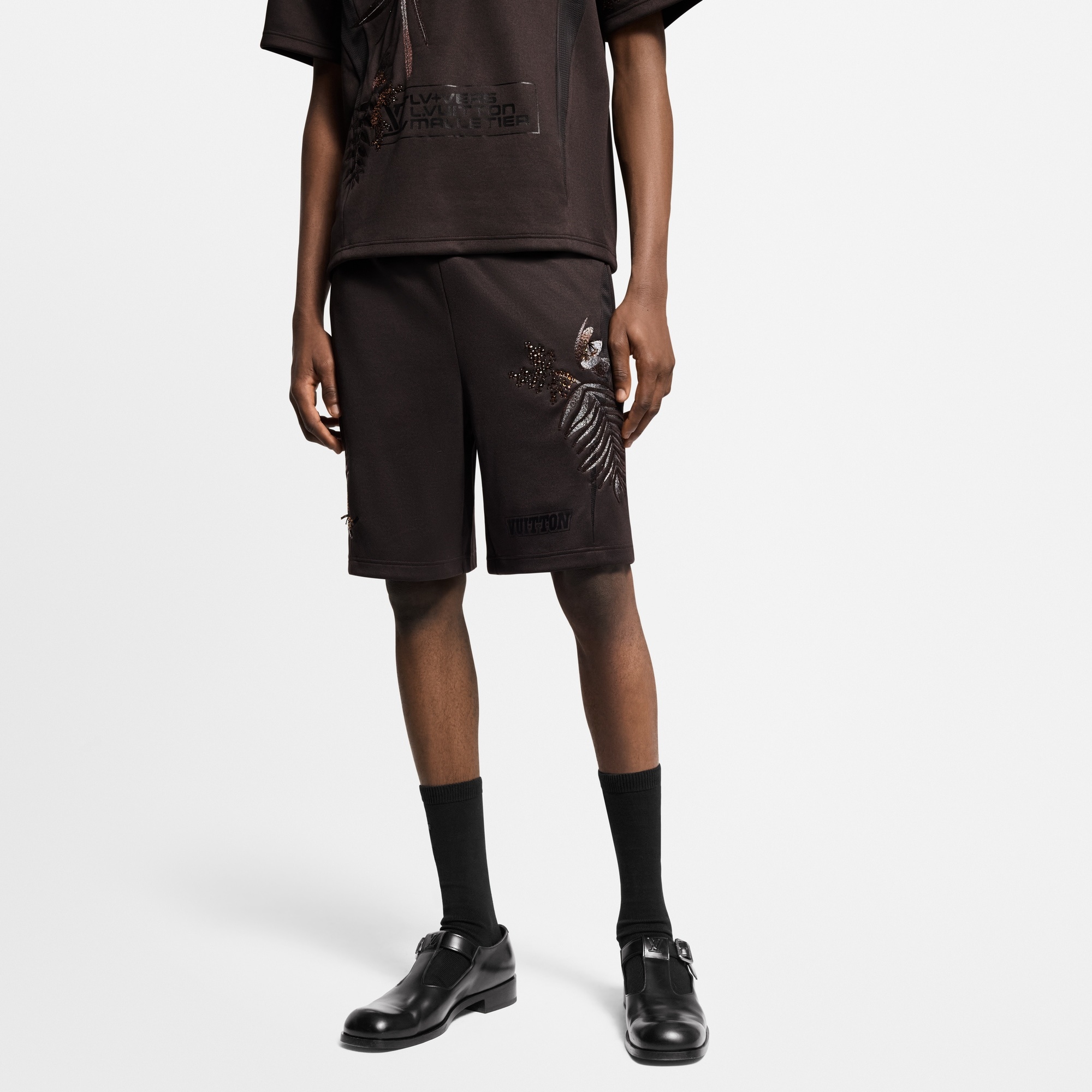 Embellished Jersey Shorts - 2