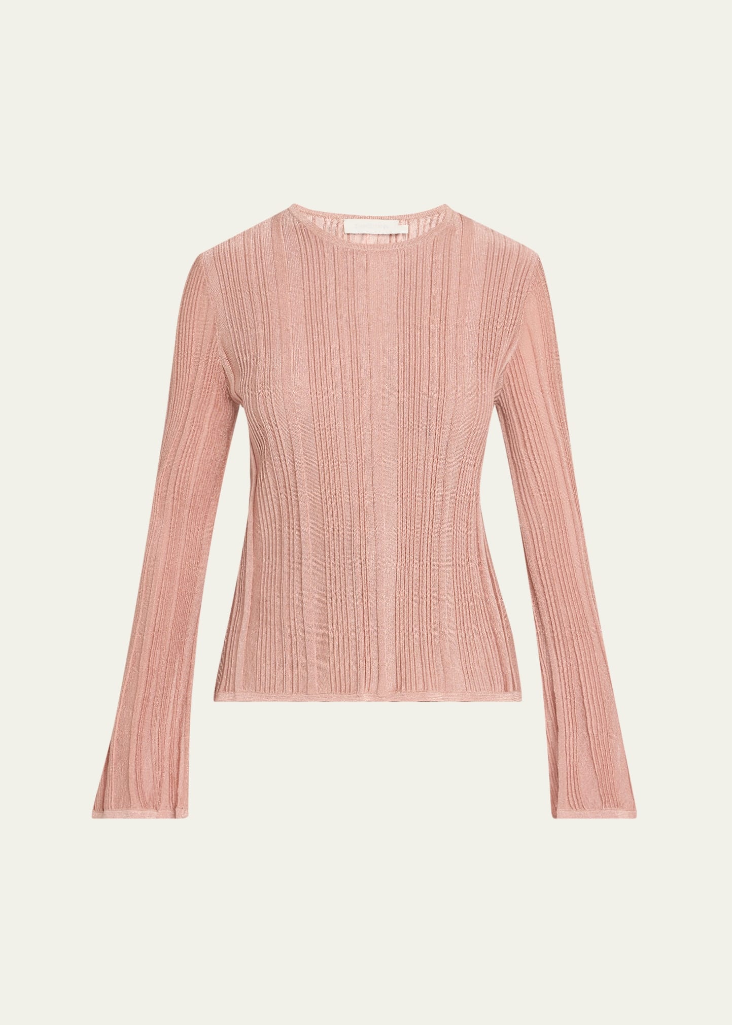 Lucky Long-Sleeve Metallic Top - 1