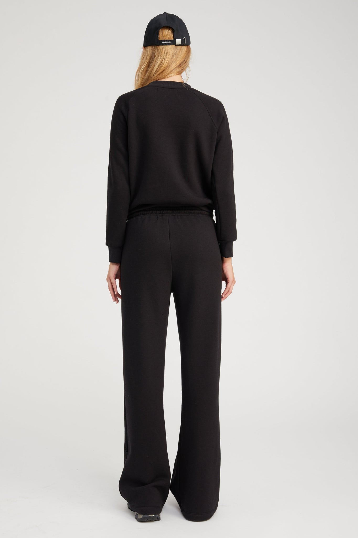 BLACK BAGGY SWEATPANTS - 5