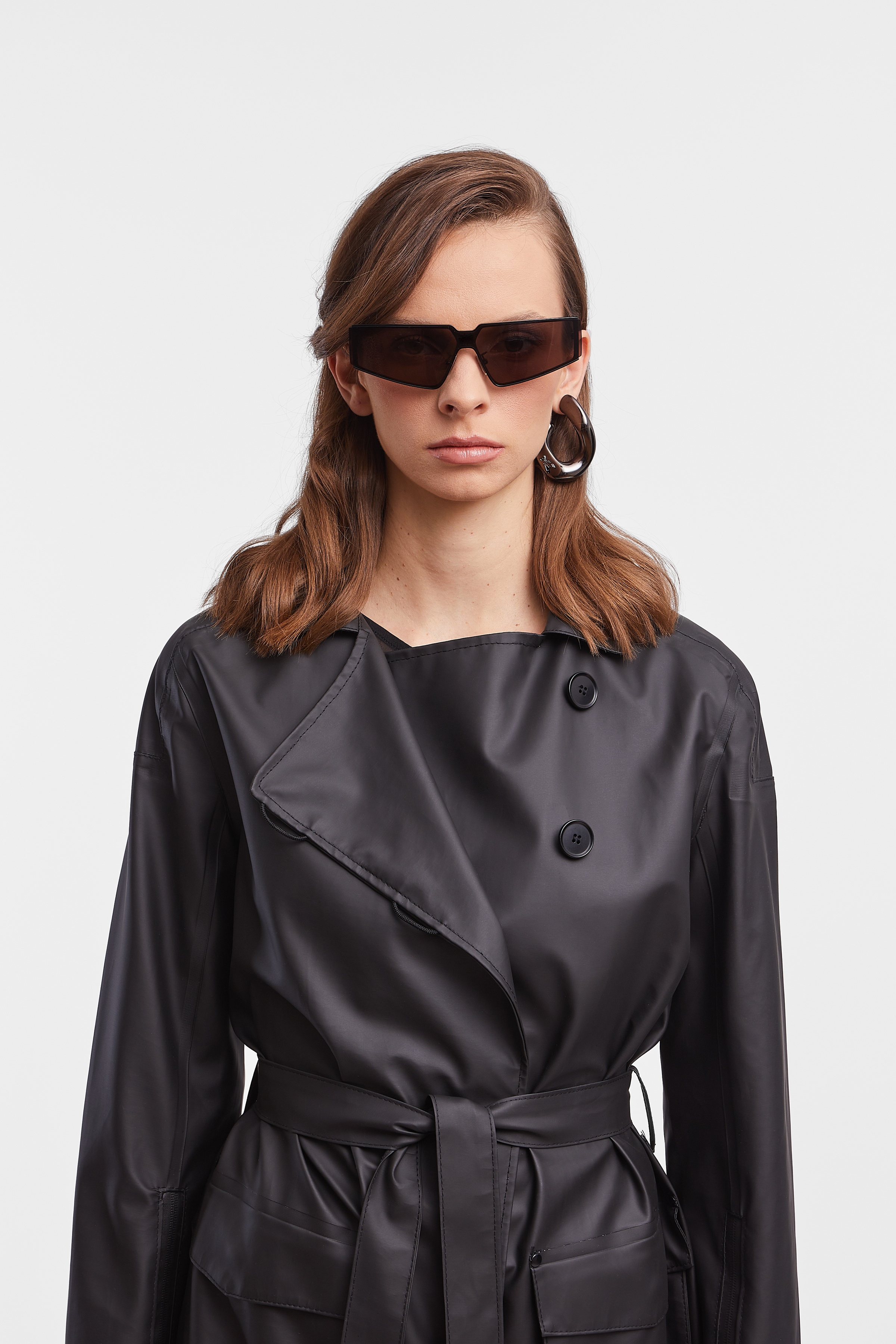 Kista Lightweight Trench Coat Black - 7