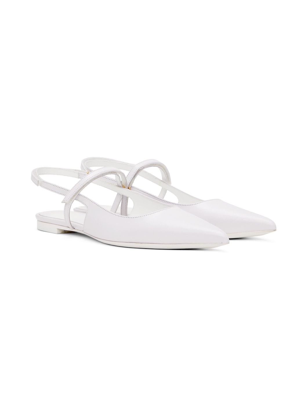 SSENSE Exclusive White Jess Ballerina Flats - 4