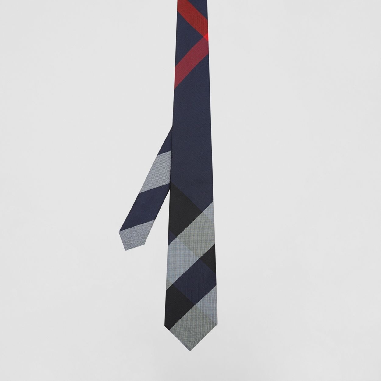 Classic Cut Oversized Check Silk Tie - 5