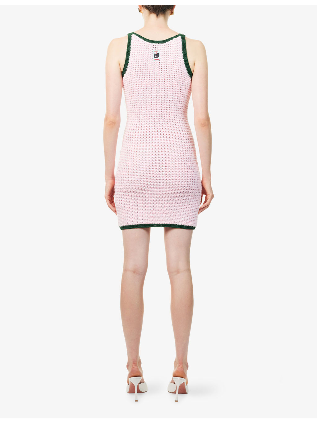 Mouline Sleeveless Stretch-Cotton Mini Dress - 4