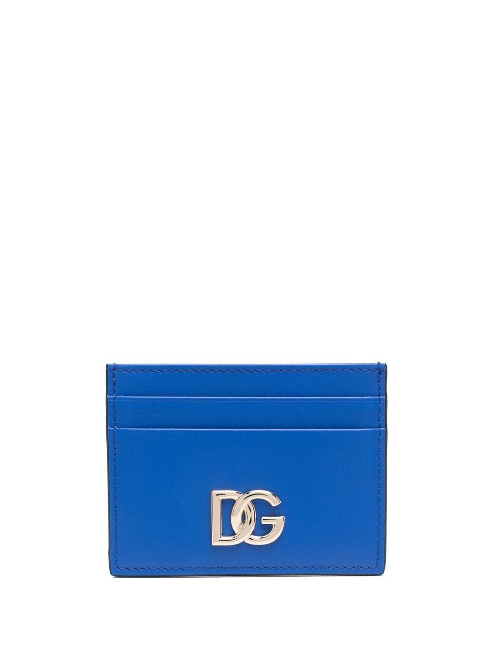 logo-letter leather cardholder - 1