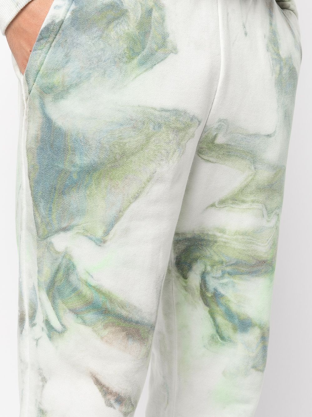 tie-dye cotton track pants - 5