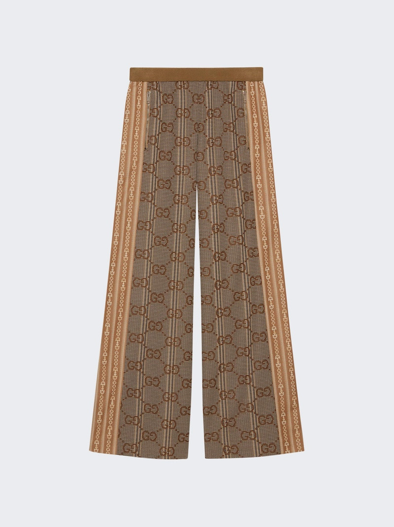Jersey Jacquard Pants Brown - 1
