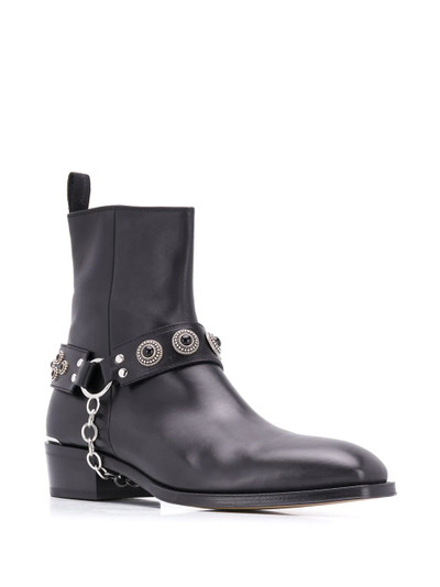 Alexander McQueen Harness Cuban heel boots outlook