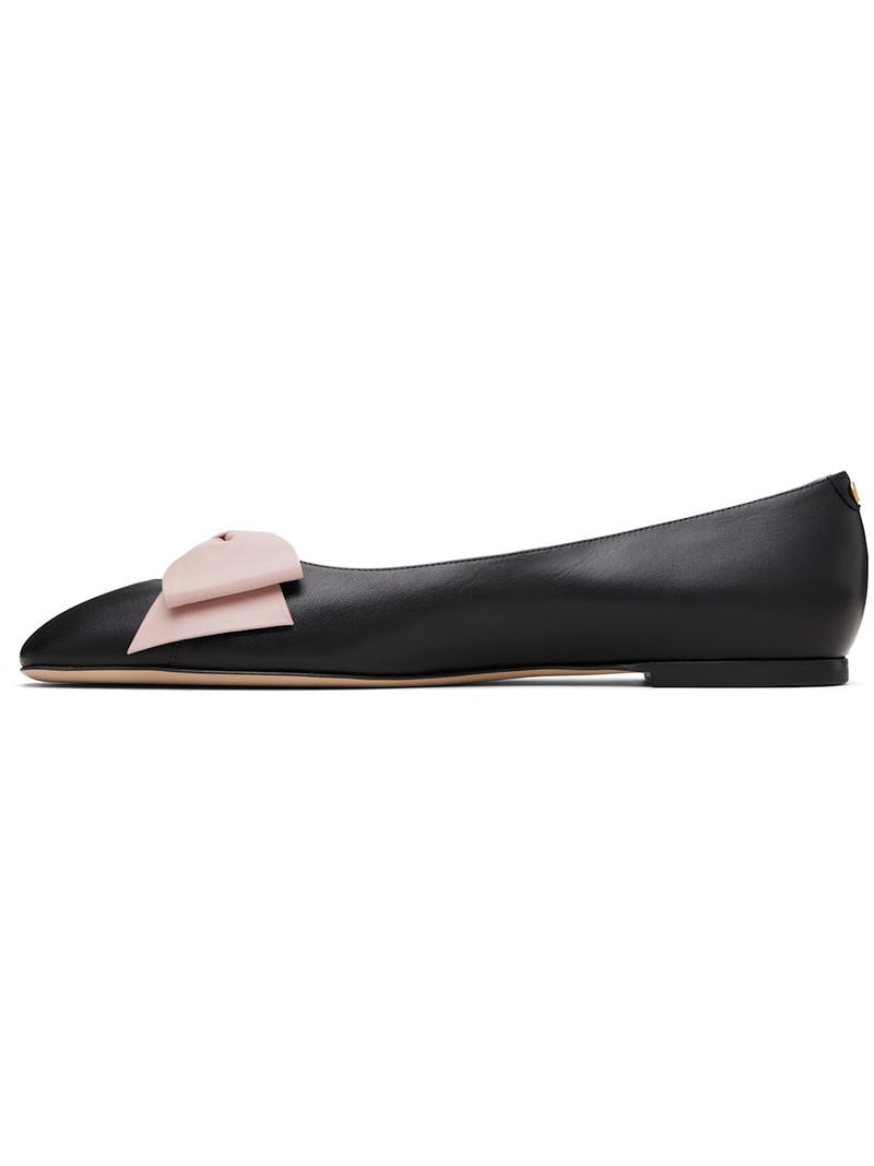 Valentino Black Bowow Kidskin Ballerina Flats outlook