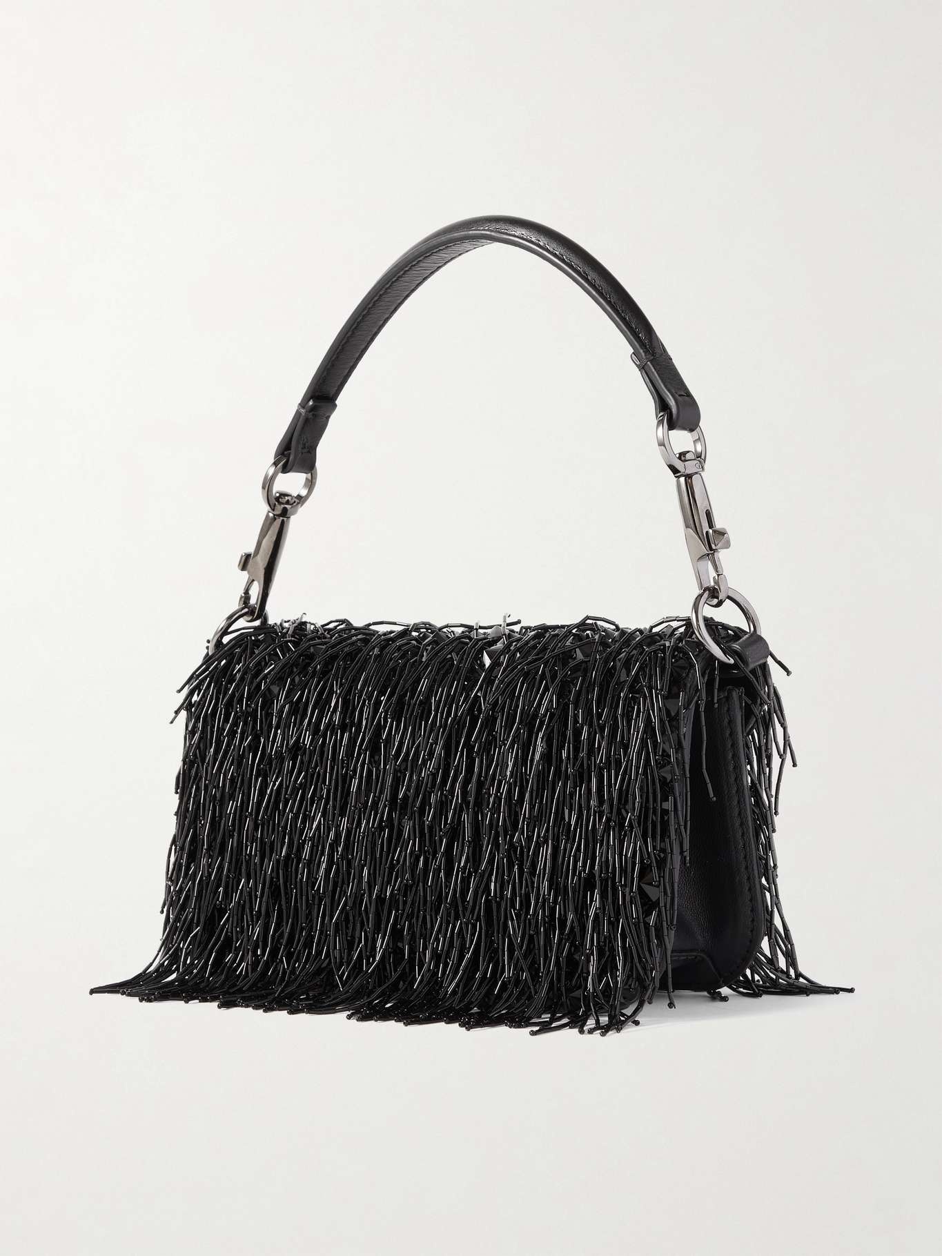 Locò small fringed sequined leather shoulder bag - 3