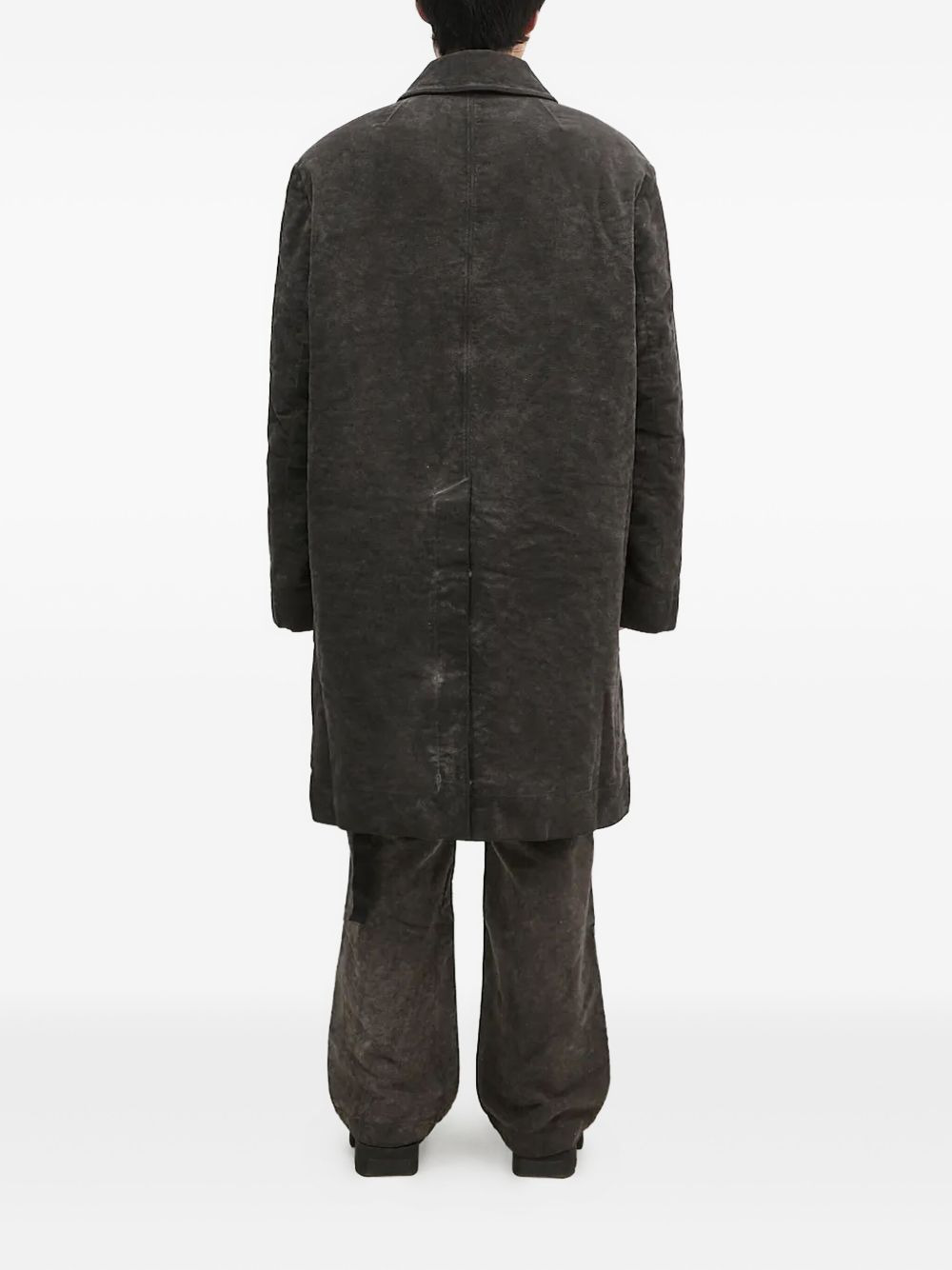 buttoned patch-pocket coat - 3