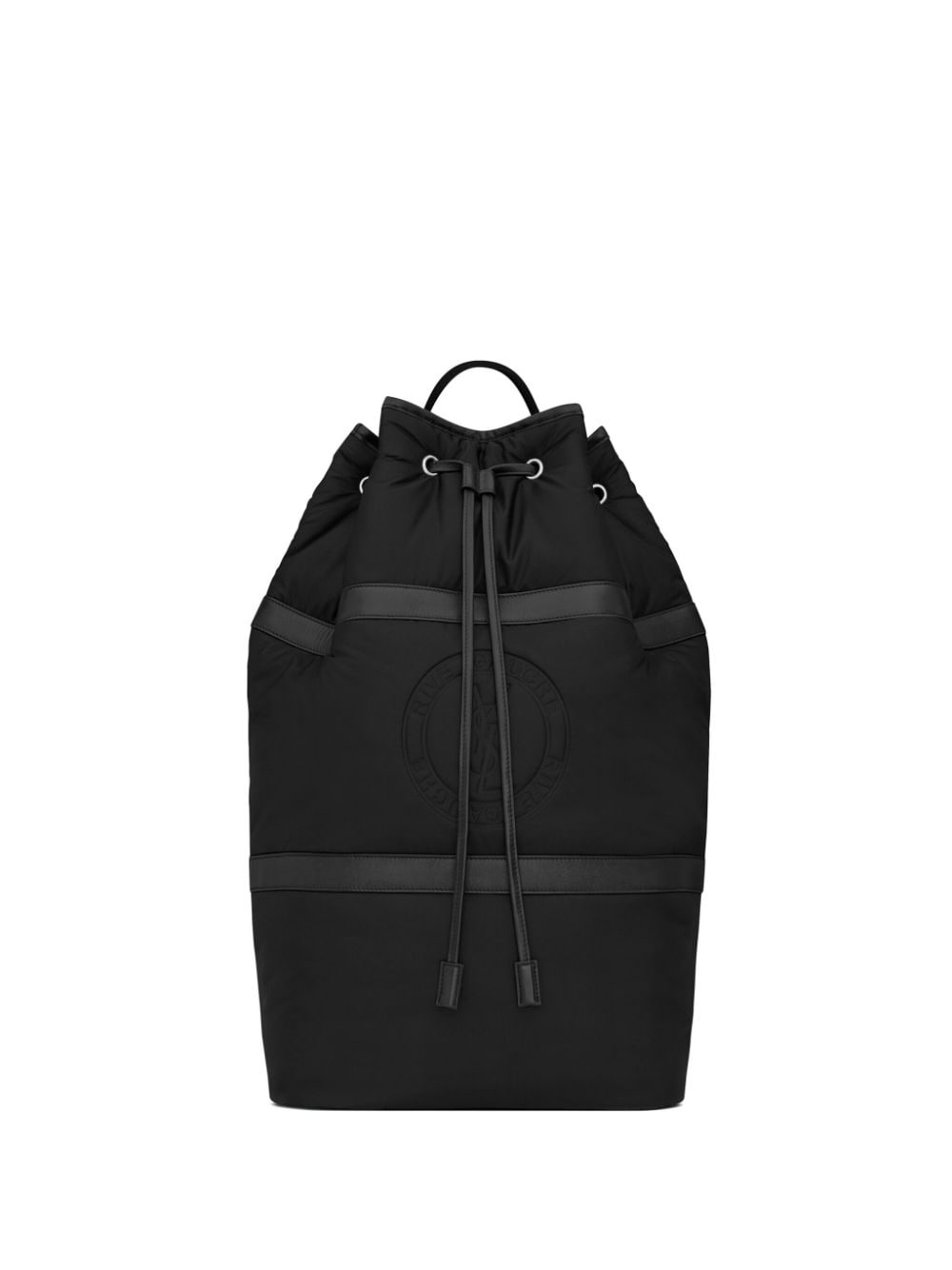 Rive Gauche logo-debossed backpack - 1