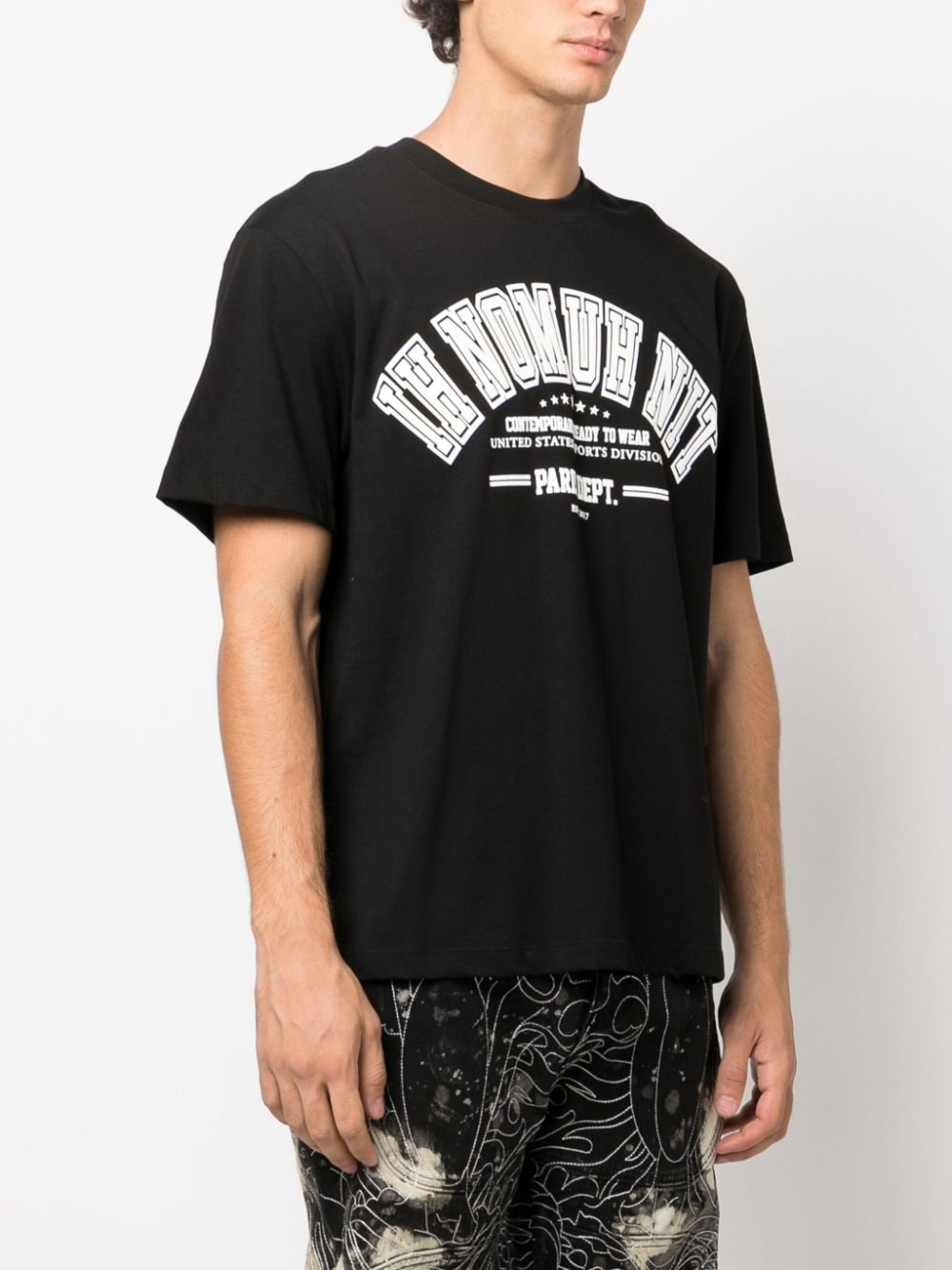 logo-print cotton T-shirt - 3