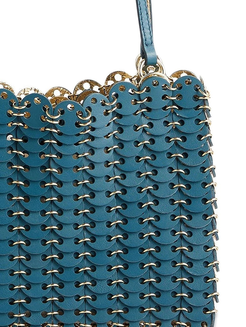 rabanne Linked leather shoulder bag outlook