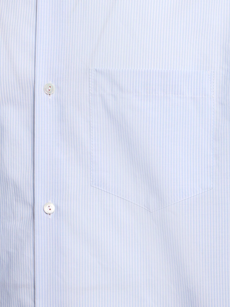 Striped cotton poplin shirt - 4