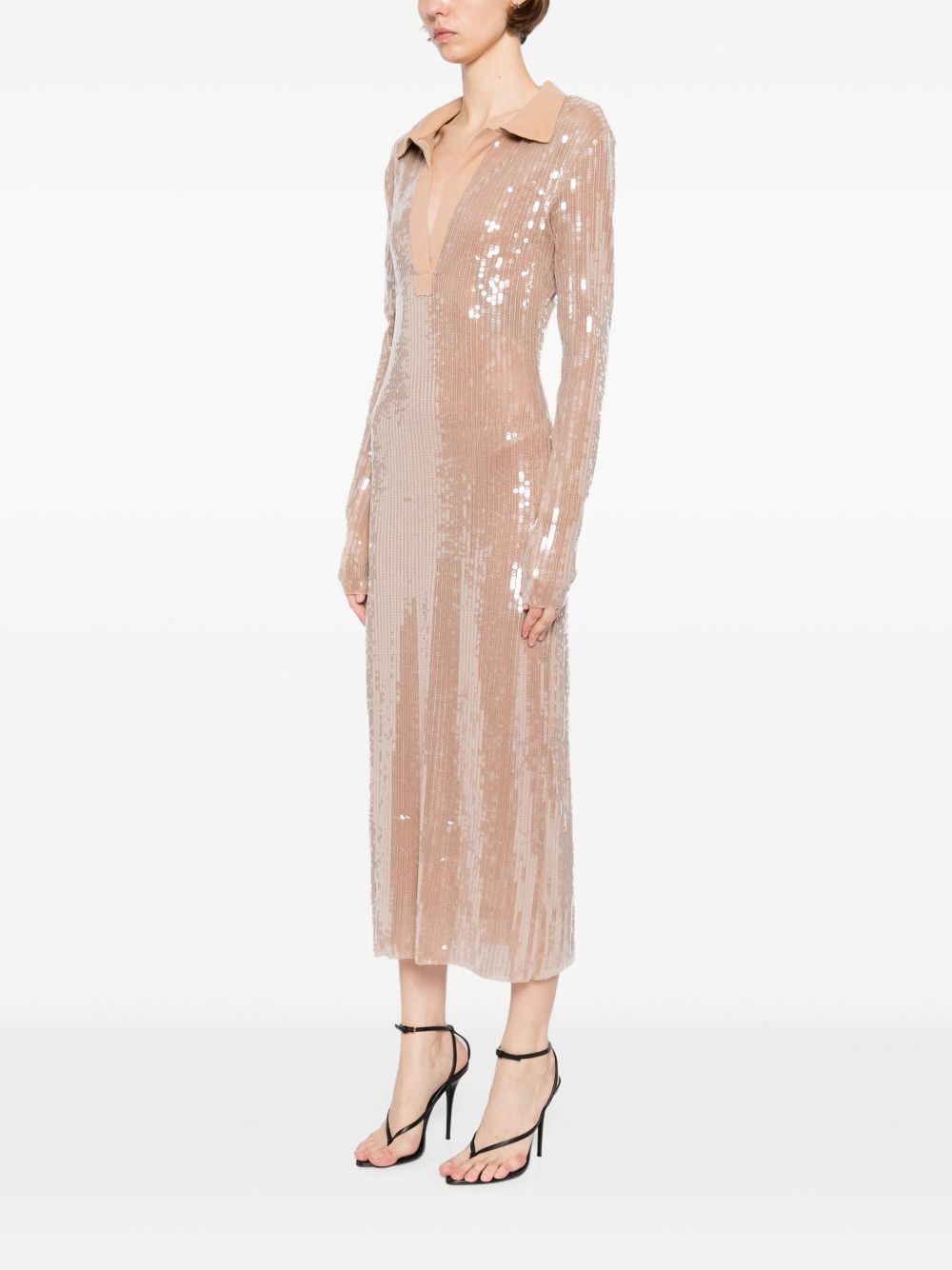 mesh midi dress - 3