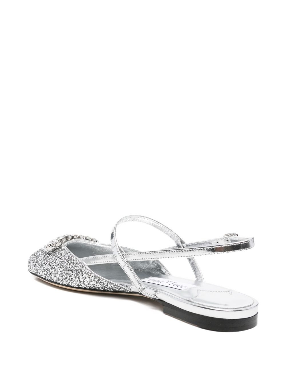 Belinda glitter-embellished slingback sandals - 3