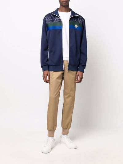 Moncler logo-patch track jacket outlook