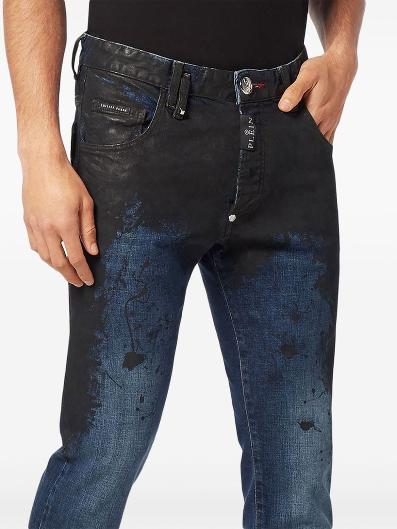 PHILIPP PLEIN logo-appliqué skinny jeans outlook