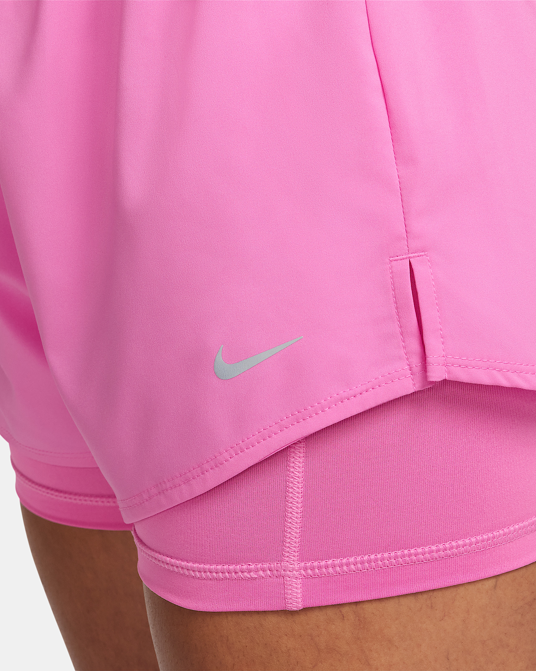 Nike One Women's Dri-FIT High-Waisted 3" 2-in-1 Shorts - 4