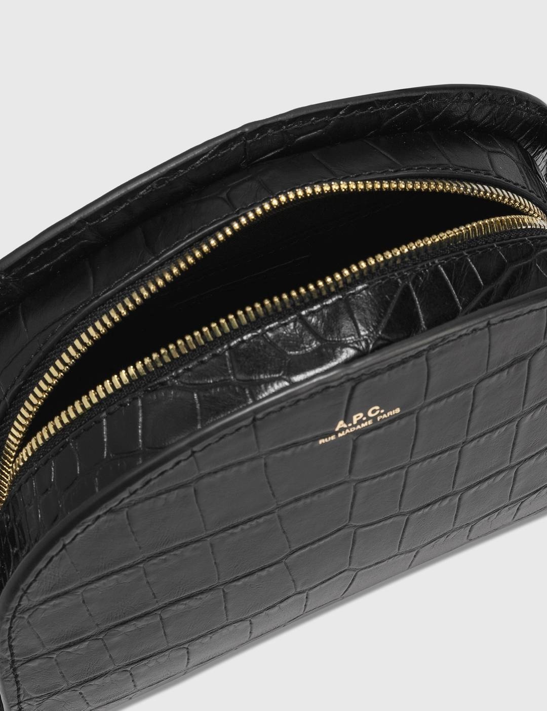 Demi-Lune Mini bag In Embossed Croco - 6