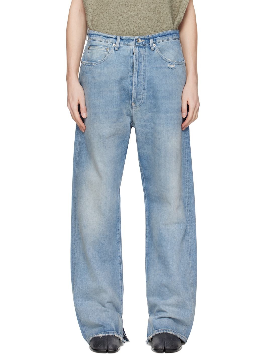Blue Buckle Jeans - 1