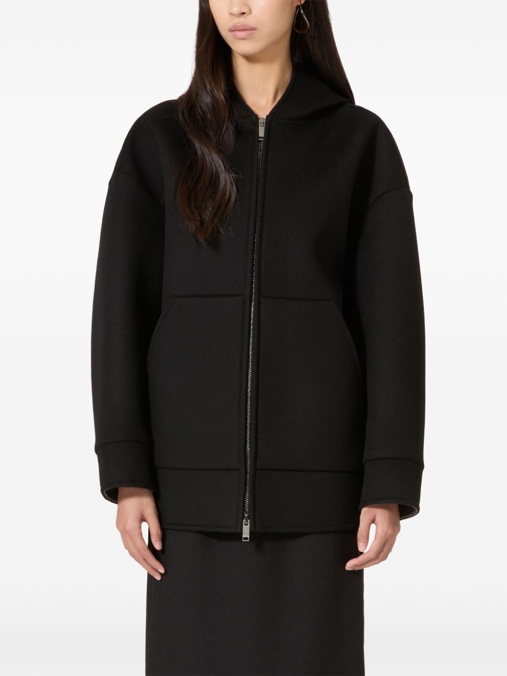 piped-trim hoodie - 3