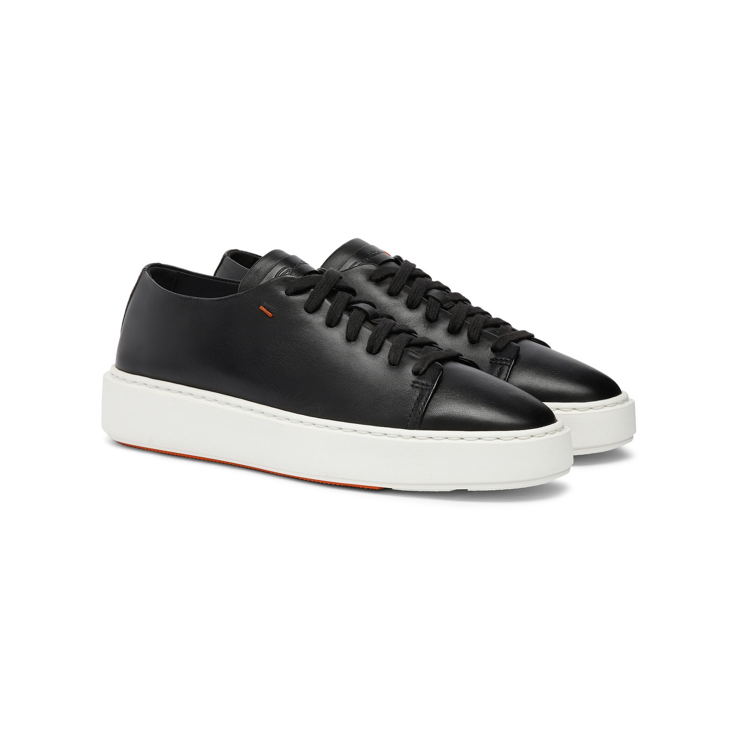 Women’s black leather sneaker - 3