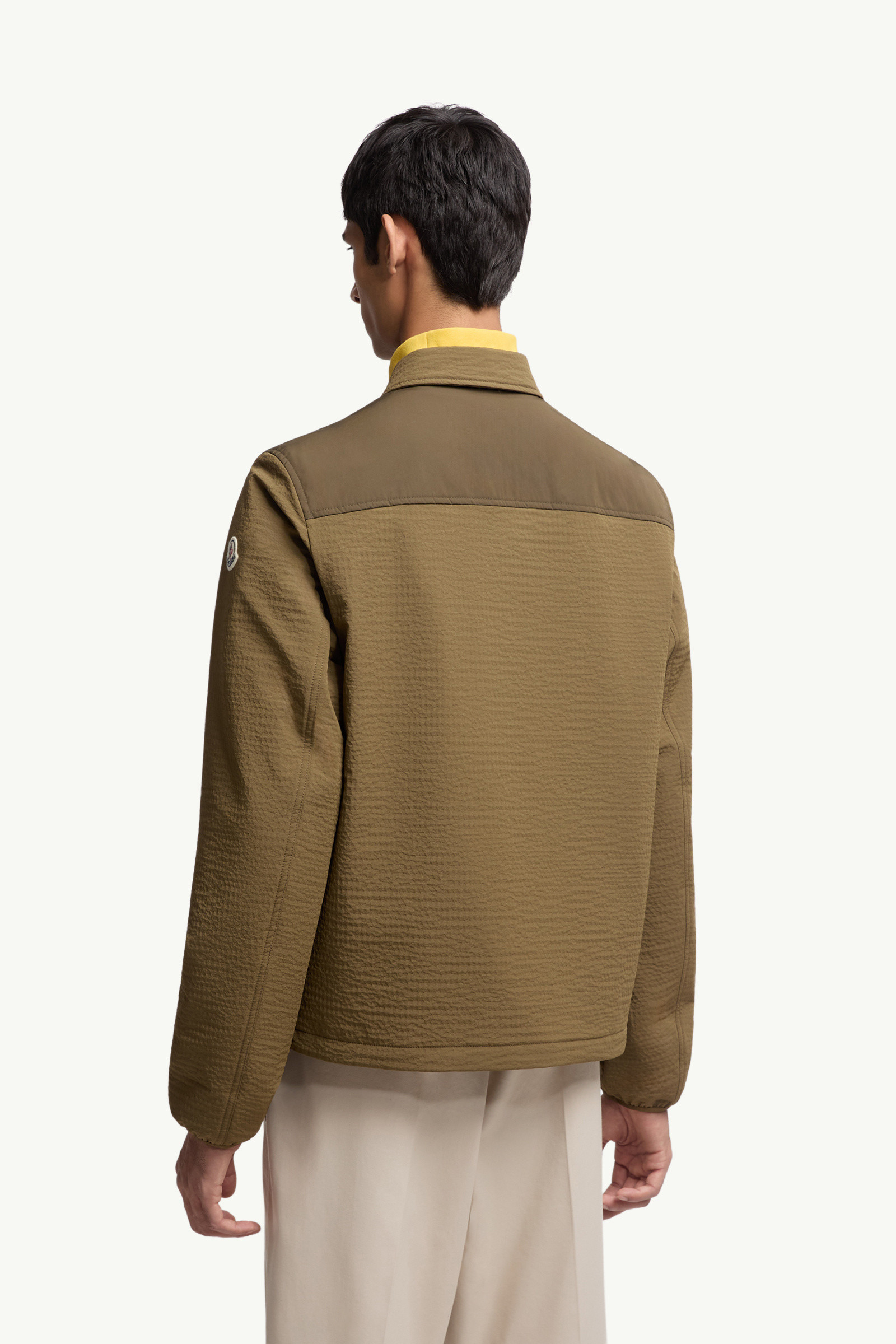 Padded Seersucker Zip-Up Shirt - 5