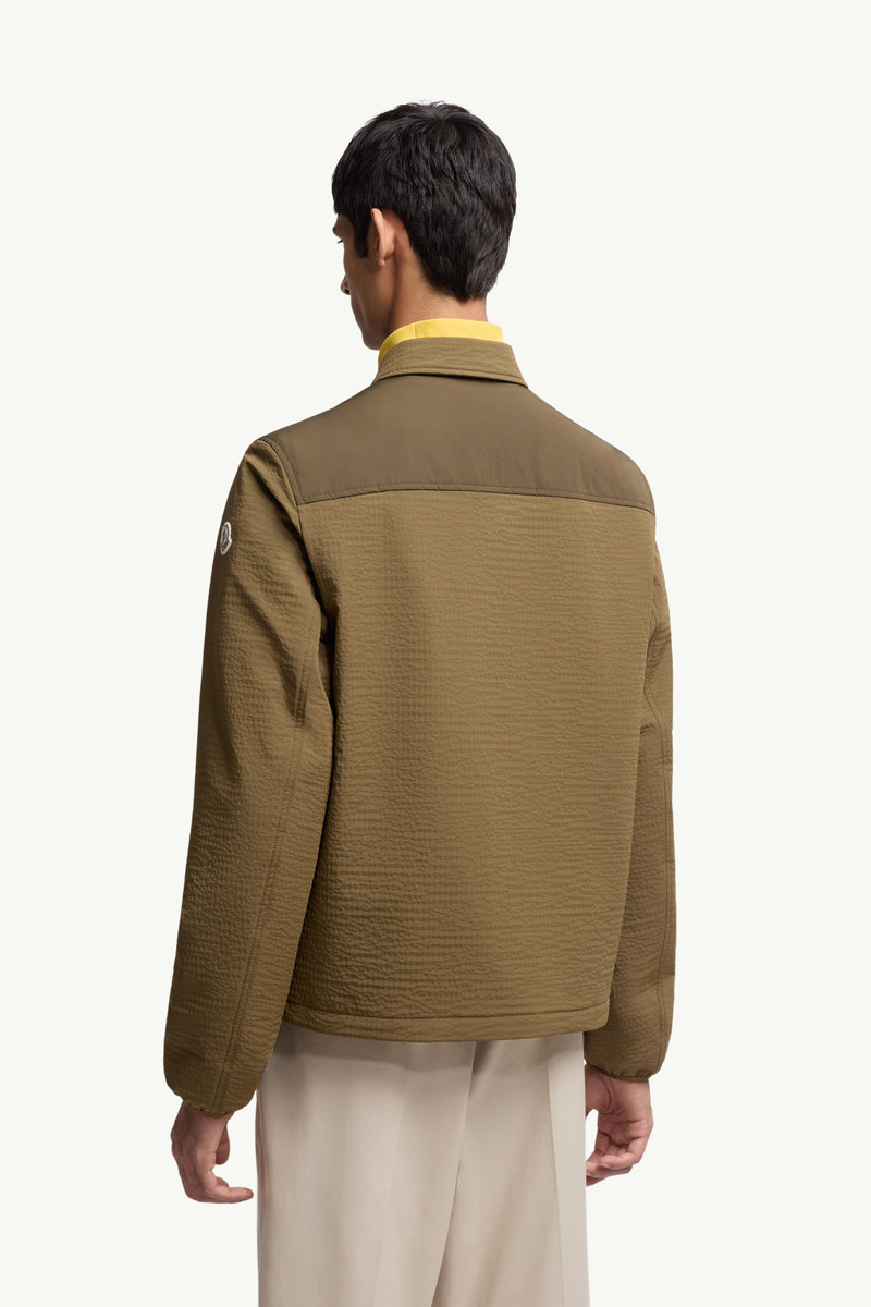 Padded Seersucker Zip-Up Shirt 5