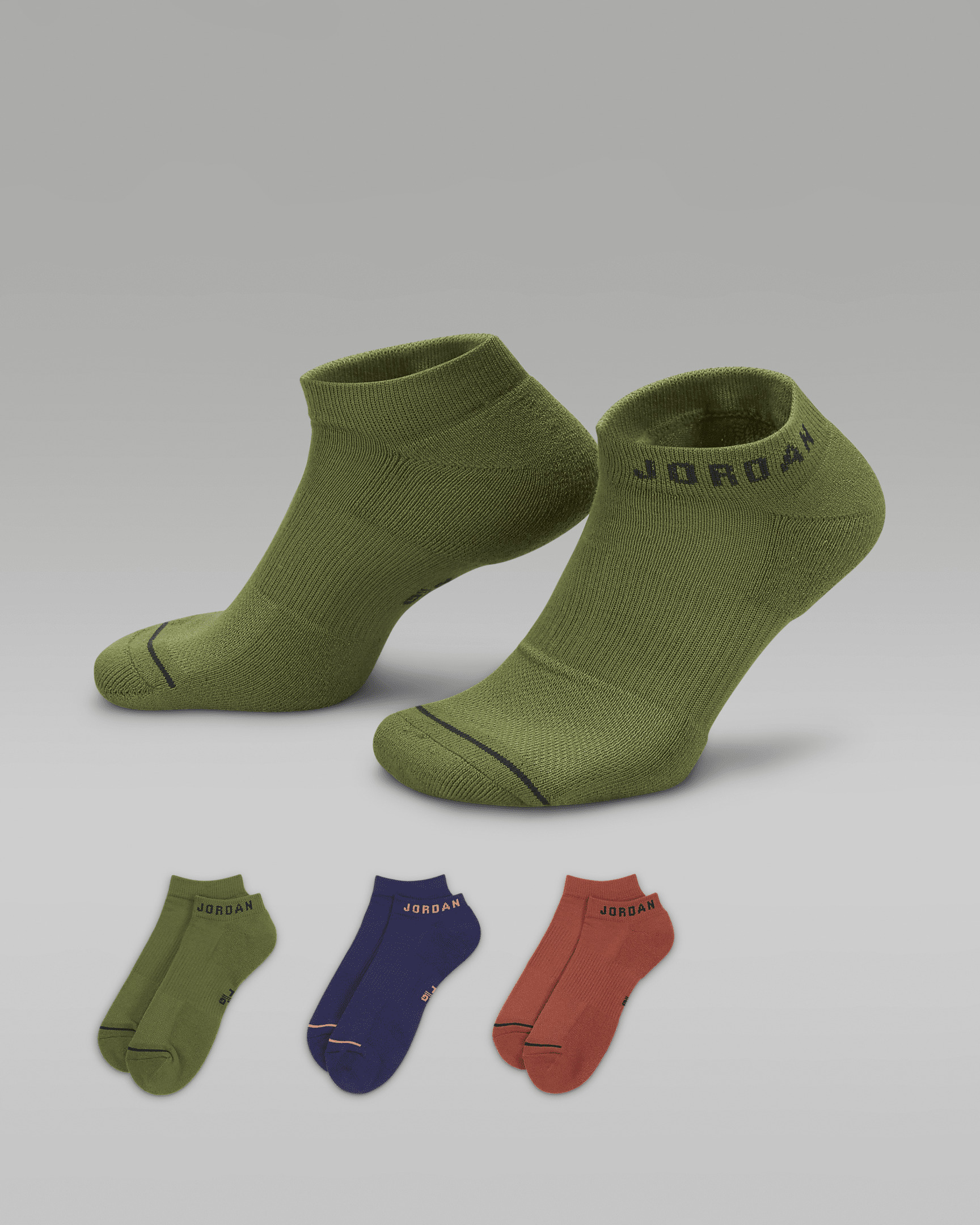 Jordan Everyday No-Show Socks (3 Pairs) - 1
