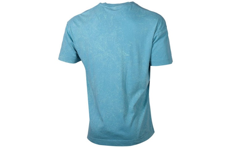 Nike Training Athleisure Casual Sports Breathable Alphabet Round Neck Short Sleeve Lake Blue CJ4572- - 2