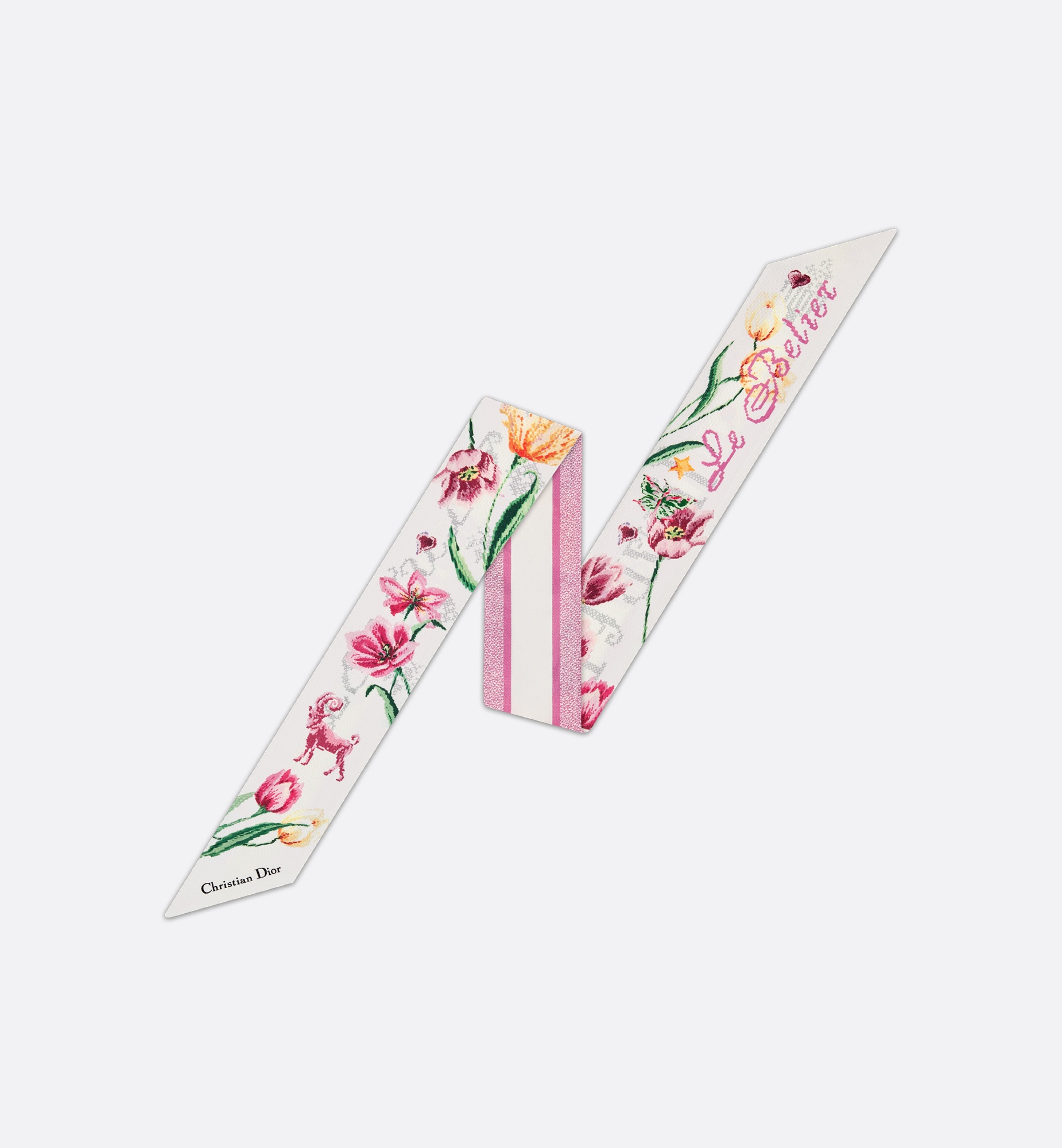 Christian Dior 1947 Zodiac Aries Mitzah Scarf - 1