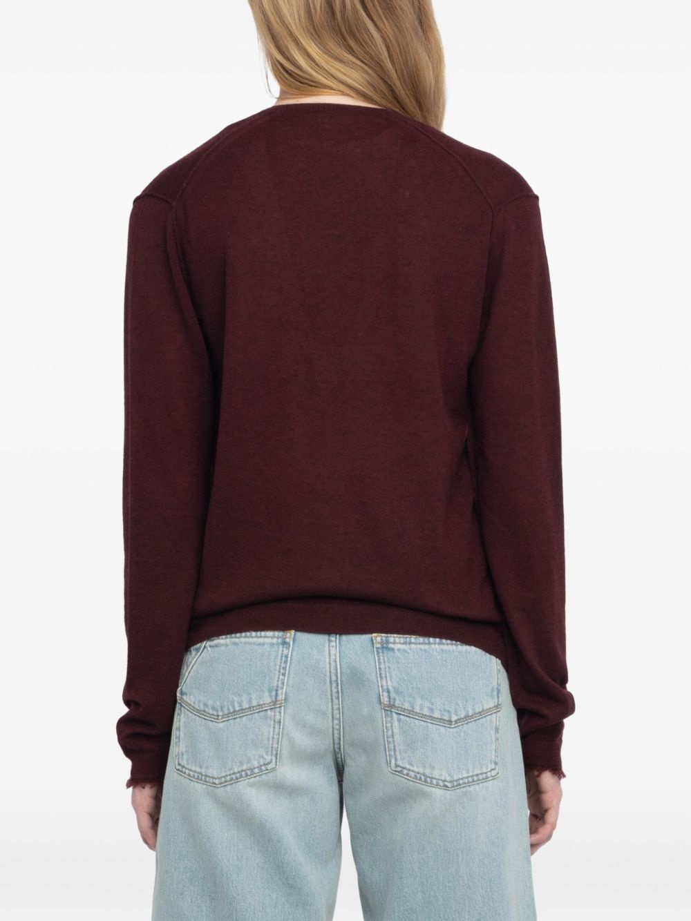 Rivy V-neck long-sleeve sweater - 5
