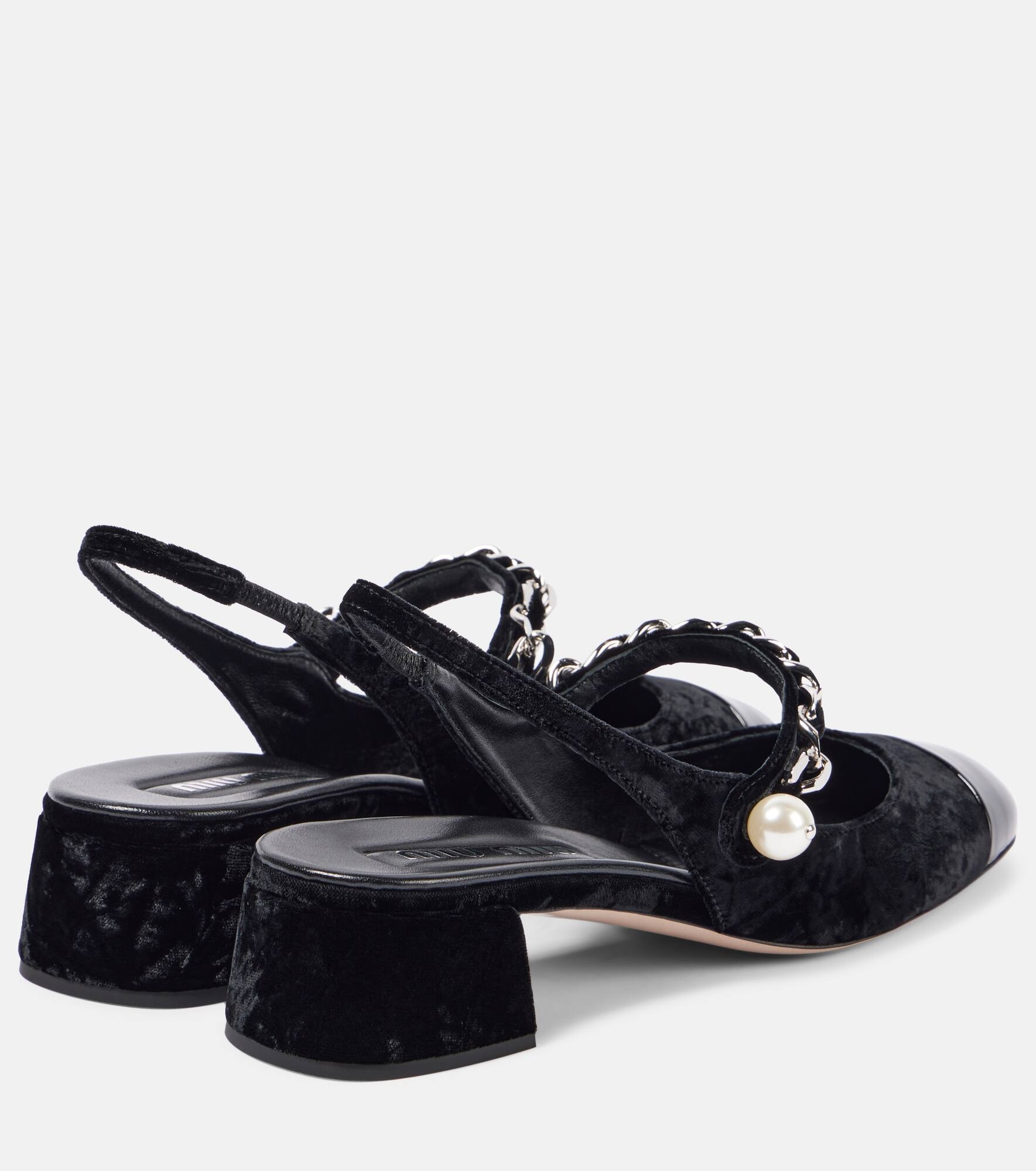 35 embellished velvet pumps - 2