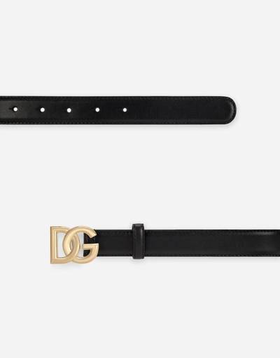 Dolce & Gabbana Calfskin belt with DG logo outlook