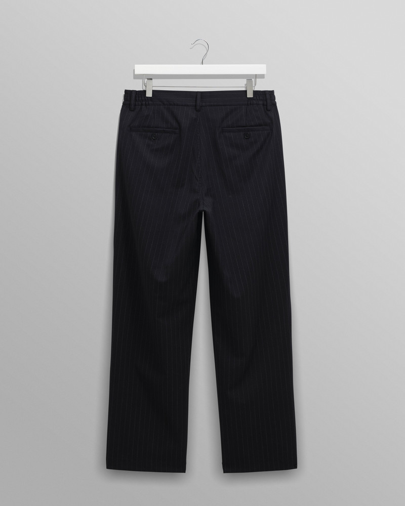 Bayham - Navy Wool Blend Pinstripe Trousers 8
