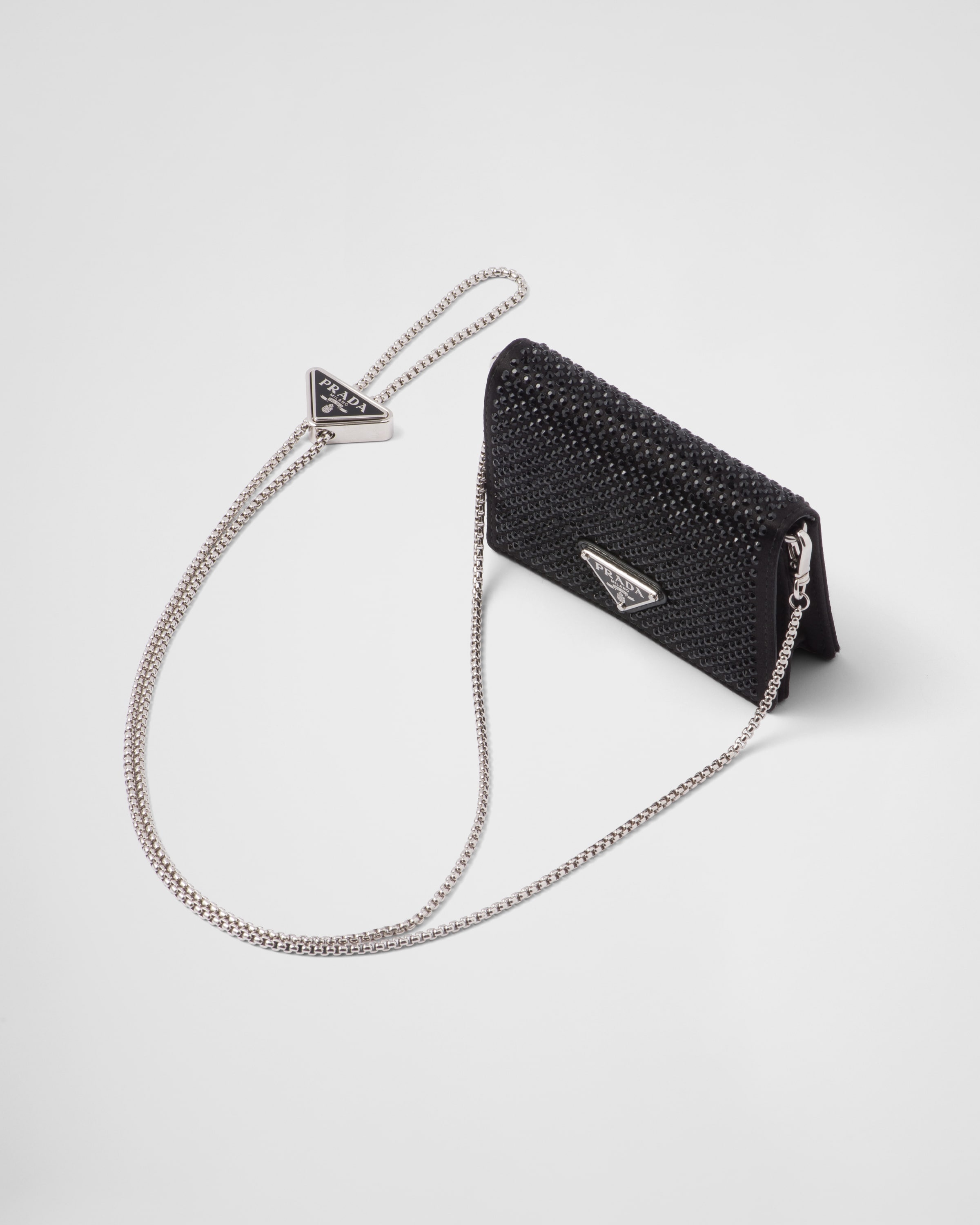 Cardholder with shoulder strap and crystals - 1