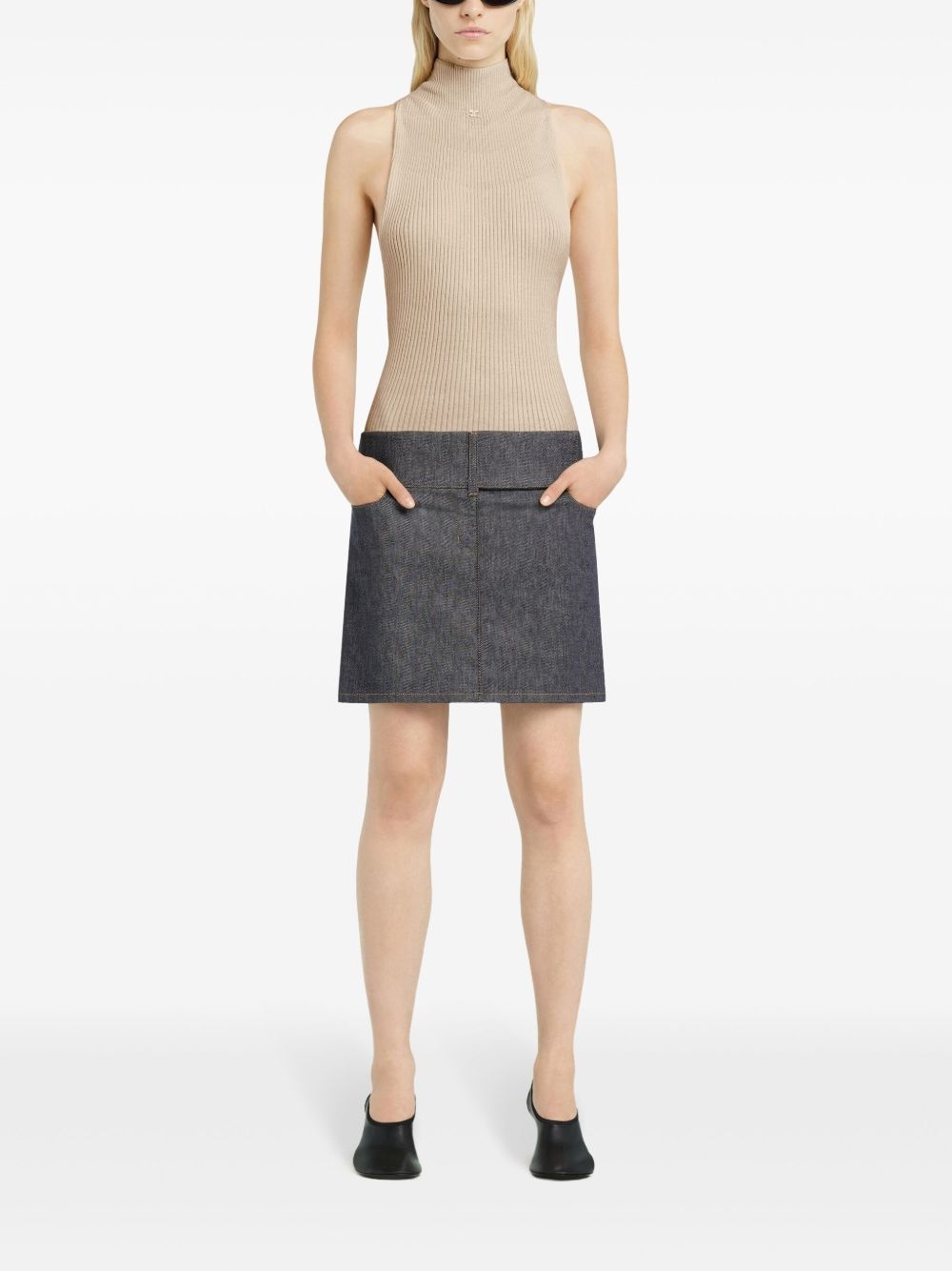 ribbed-knit tank top - 2