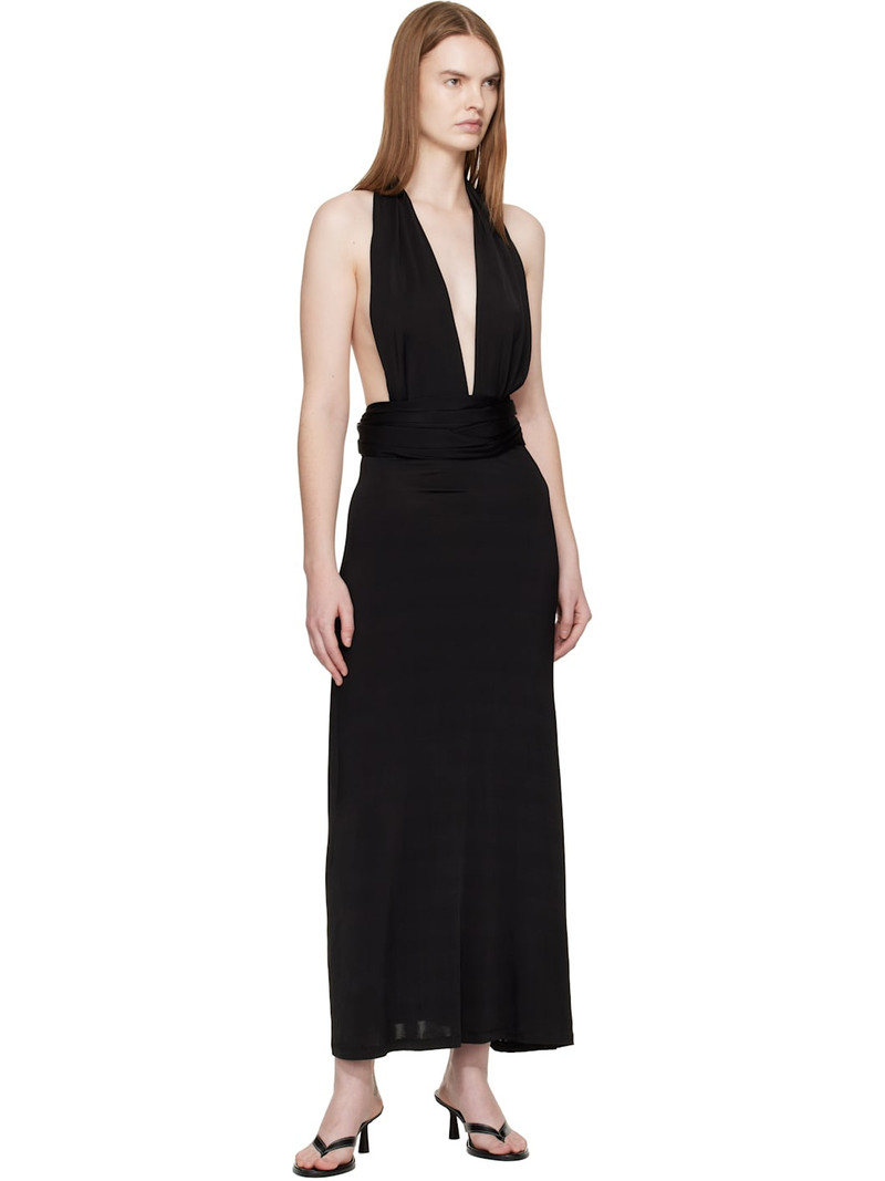 AYA MUSE Black Zirra Midi Dress outlook