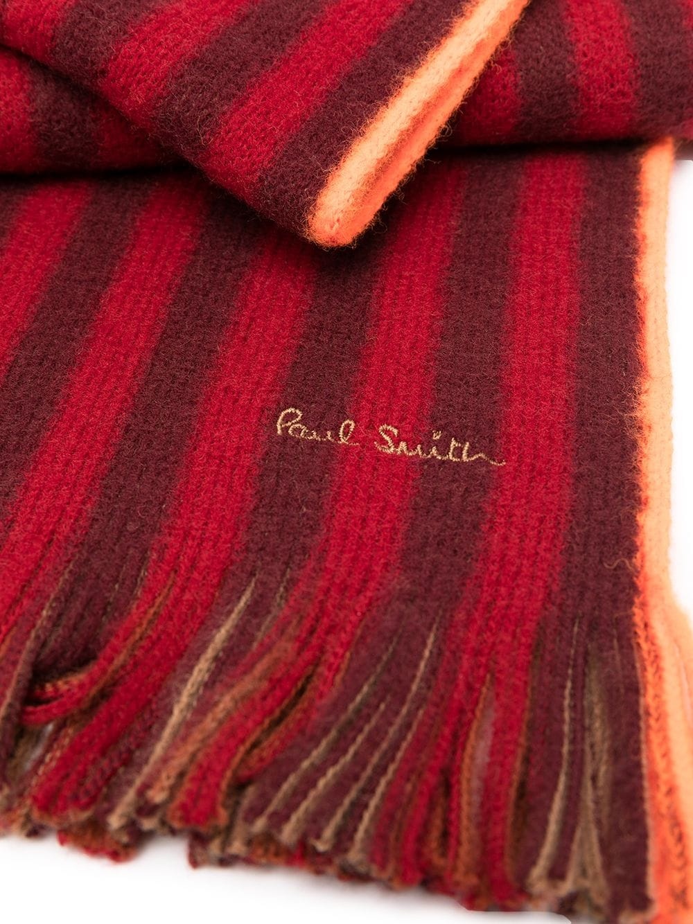 striped wool scarf - 3