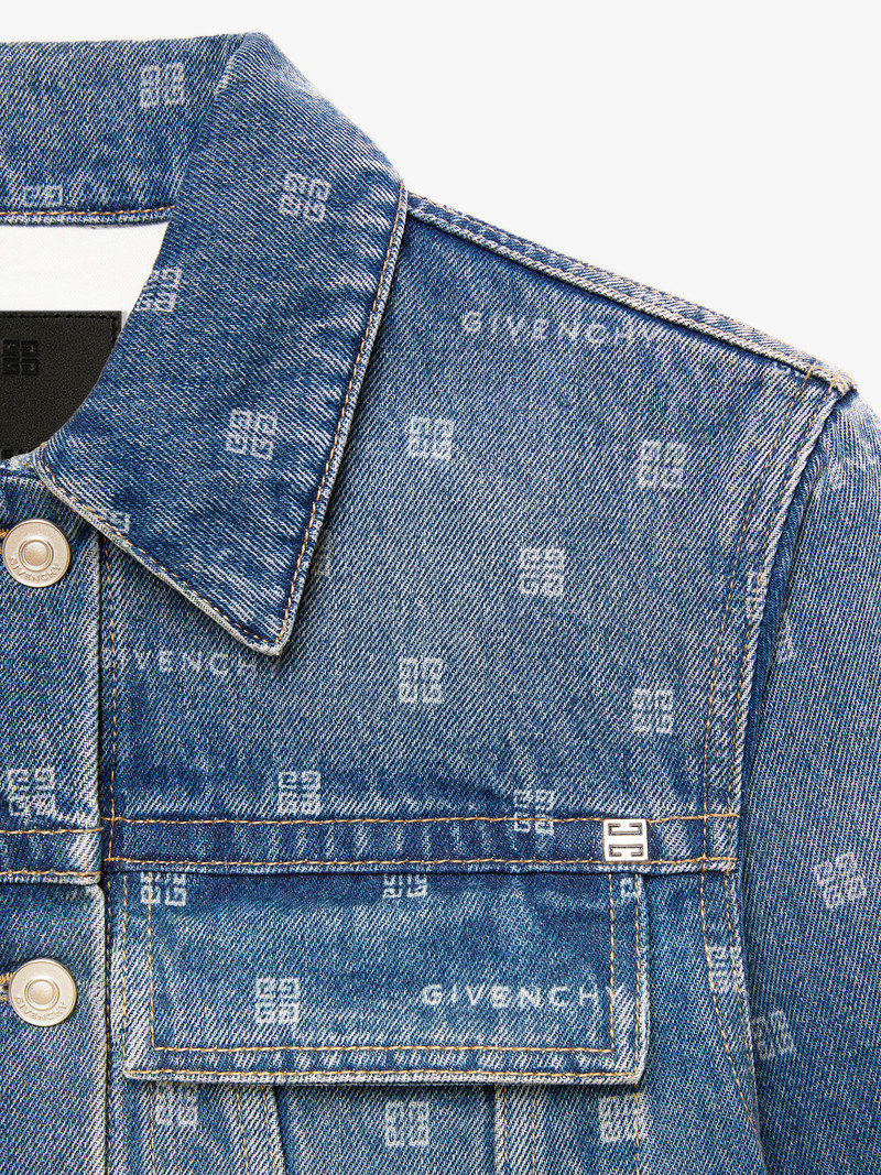 SLIM-FIT JACKET IN GIVENCHY 4G DENIM 5