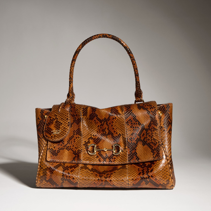 Paparazzo python medium top handle bag 1