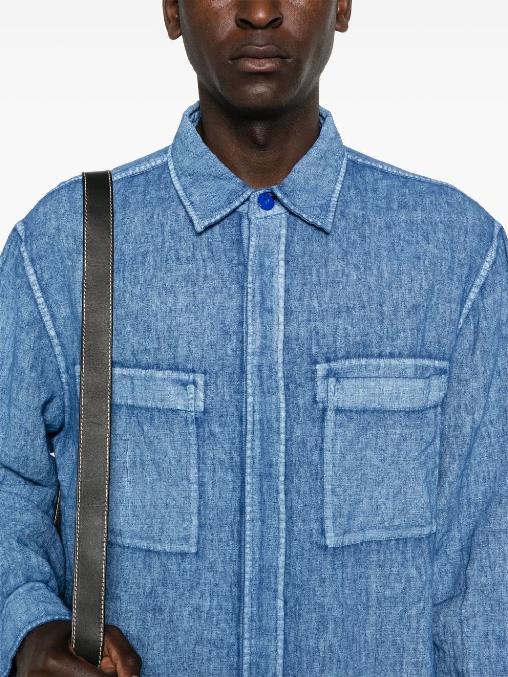 long-sleeve linen shirt - 5